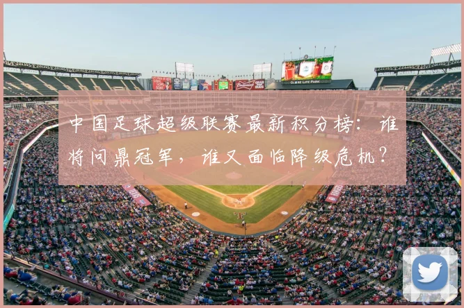 中国足球超级联赛最新积分榜：谁将问鼎冠军，谁又面临降级危机？_20260610190317